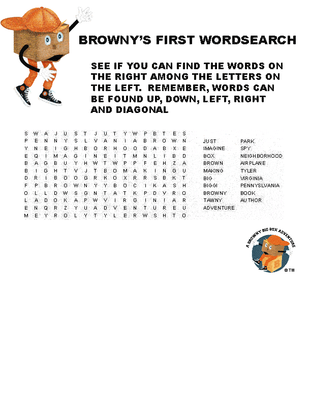 Browny's First Wordsearch